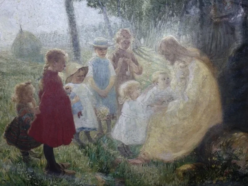1884-Frans Nackaerts - Gesù che benedice i bambini